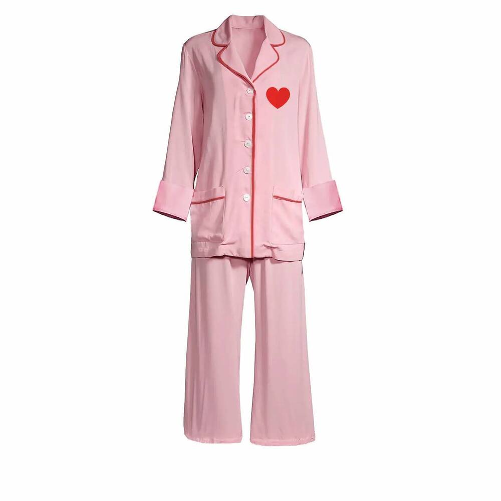 NEW TOSS DESIGNS women's heart pant set in pink